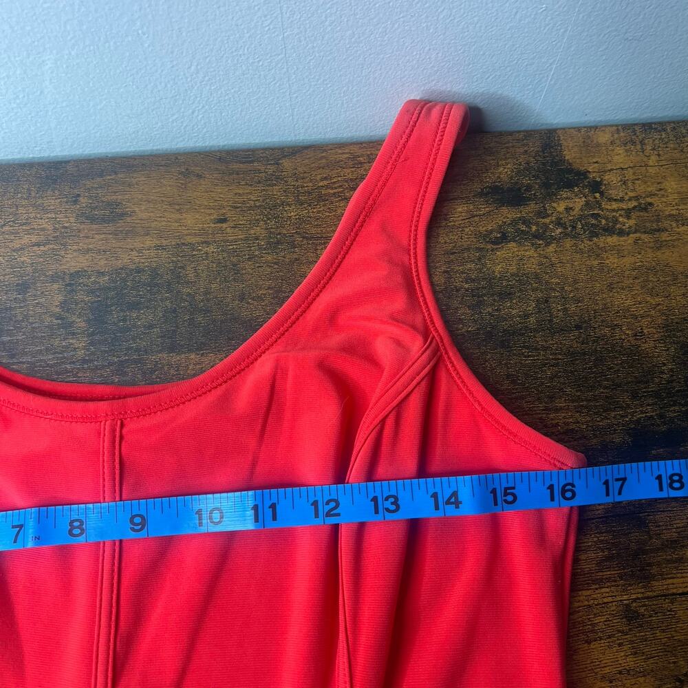 Lauren Ralph Lauren Red Ponte Fit and Flare Dress Women's 8 Stretch Sleeveless - Picture 8 of 10